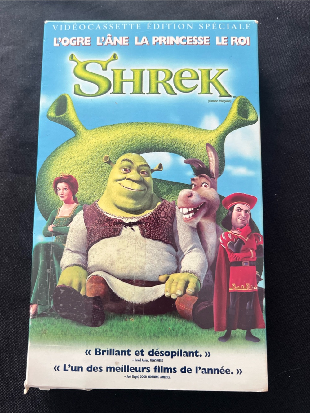 Shrek VHS French Version Edition Speciale DreamWorks Movie Tape
